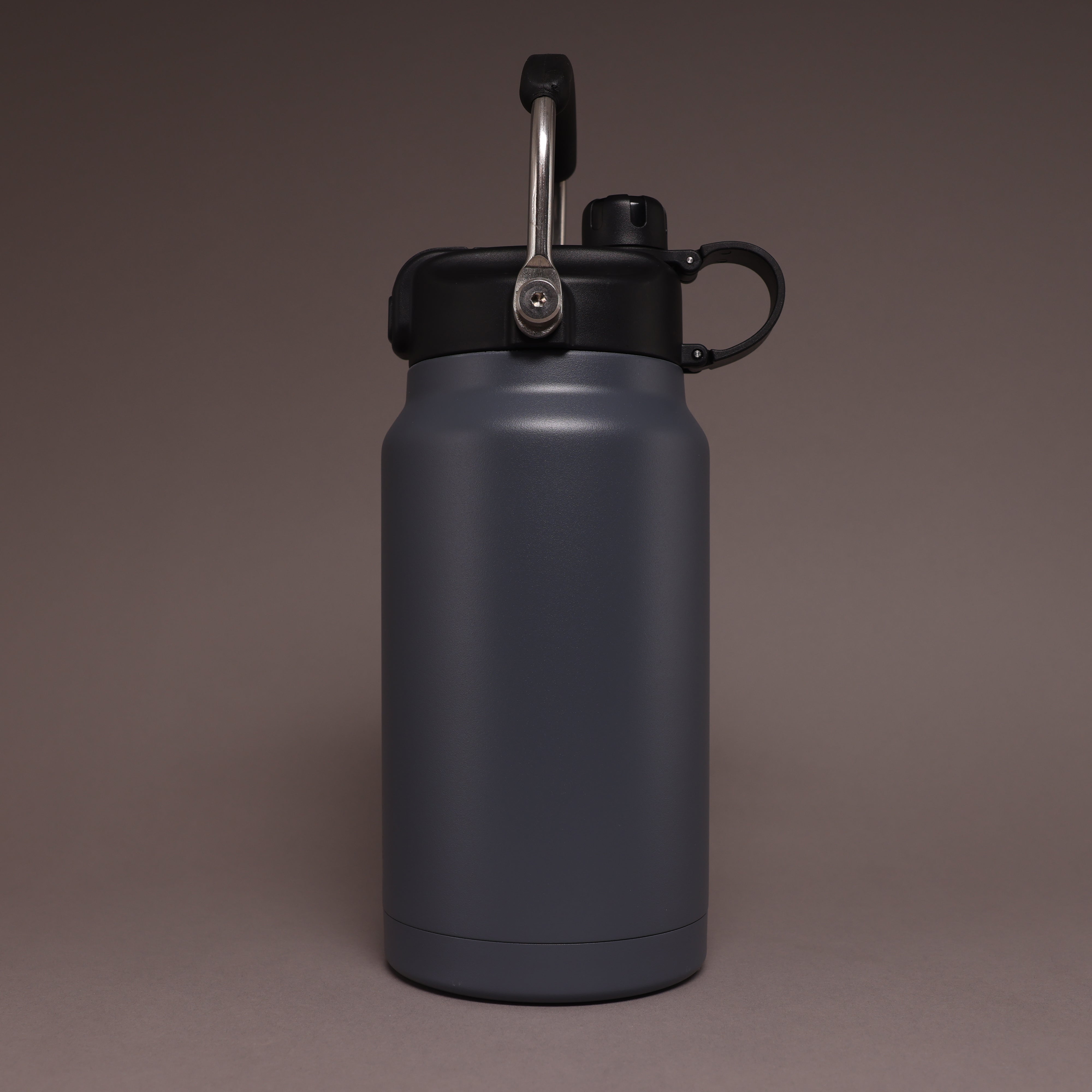 Versai 1L / 1.5L / 2.2L Grey Stainless Steel Straw Spout Water Bottle
