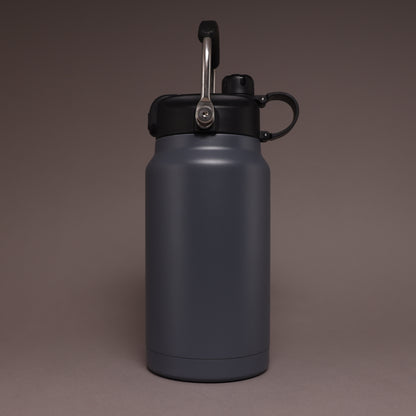 Versai 1L / 1.5L / 2.2L Grey Stainless Steel Straw Spout Water Bottle