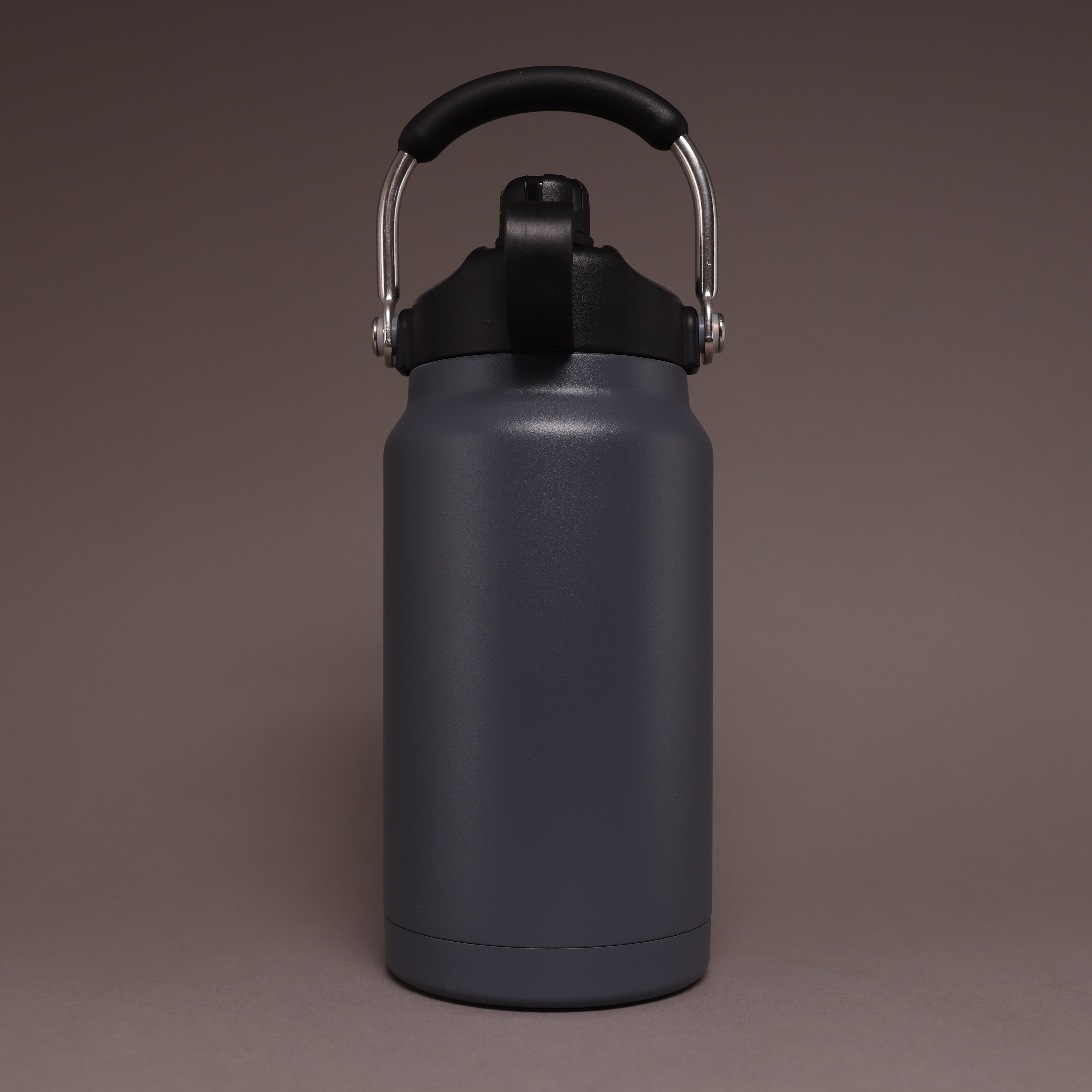 Versai 1L / 1.5L / 2.2L Grey Stainless Steel Straw Spout Water Bottle
