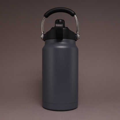 Versai 1L / 1.5L / 2.2L Grey Stainless Steel Straw Spout Water Bottle