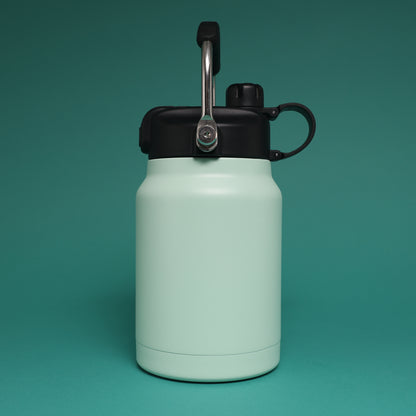 Versai 1L / 1.5L / 2.2L Light Green Stainless Steel Straw Spout Water Bottle