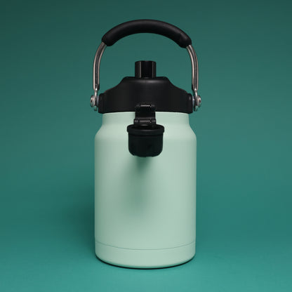 Versai 1L / 1.5L / 2.2L Light Green Stainless Steel Straw Spout Water Bottle