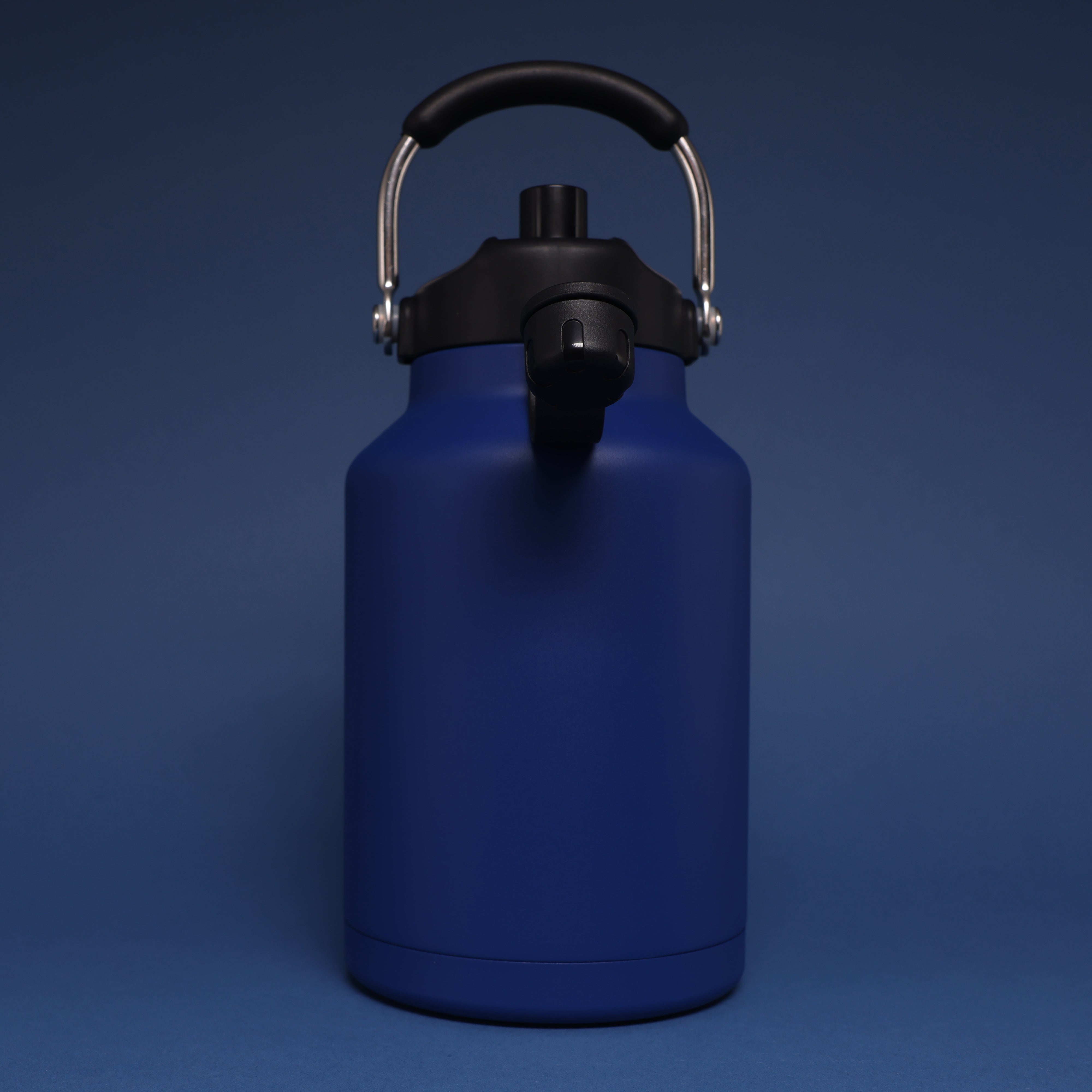 Versai 1L / 1.5L / 2.2L Navy Blue Stainless Steel Straw Spout Water Bottle