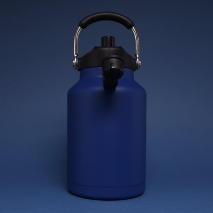 Versai 1L / 1.5L / 2.2L Navy Blue Stainless Steel Straw Spout Water Bottle