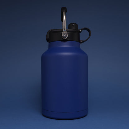 Versai 1L / 1.5L / 2.2L Navy Blue Stainless Steel Straw Spout Water Bottle