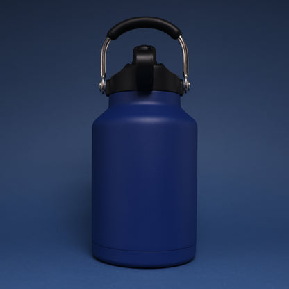 Versai 1L / 1.5L / 2.2L Navy Blue Stainless Steel Straw Spout Water Bottle