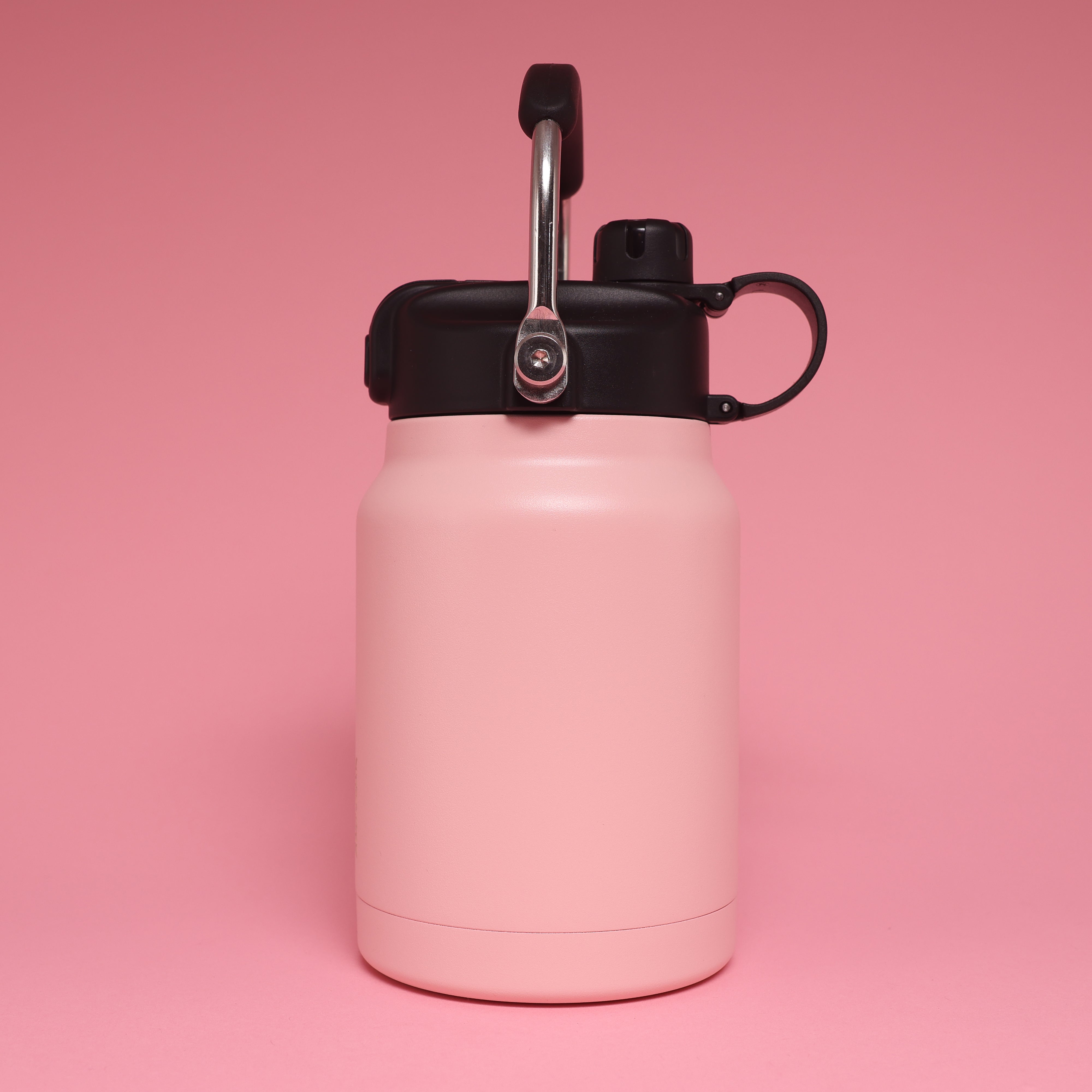 Versai 1L / 1.5L / 2.2L Pink Stainless Steel Straw Spout Water Bottle