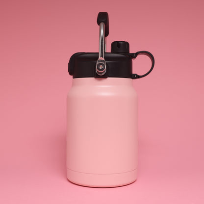 Versai 1L / 1.5L / 2.2L Pink Stainless Steel Straw Spout Water Bottle