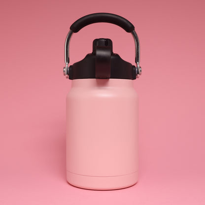 Versai 1L / 1.5L / 2.2L Pink Stainless Steel Straw Spout Water Bottle