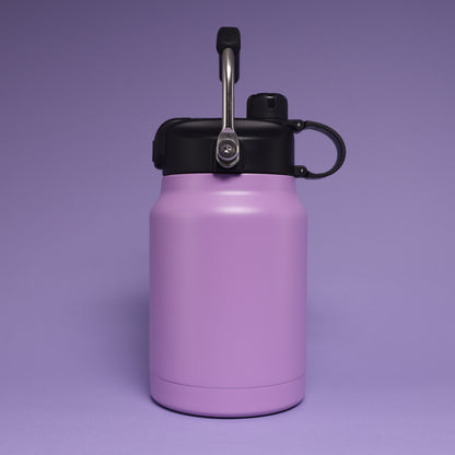 Versai 1L / 1.5L / 2.2L Purple Stainless Steel Straw Spout Water Bottle