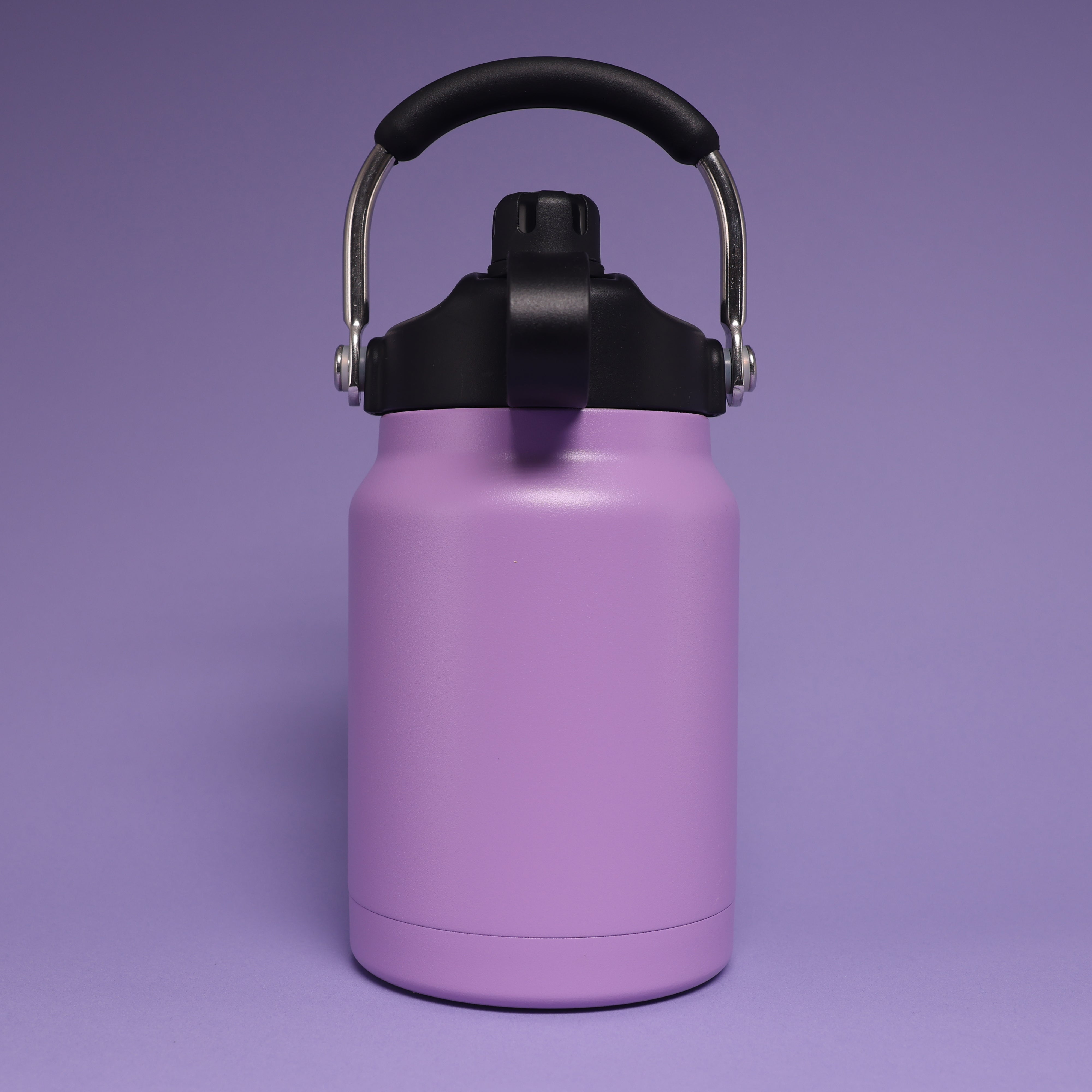 Versai 1L / 1.5L / 2.2L Purple Stainless Steel Straw Spout Water Bottle