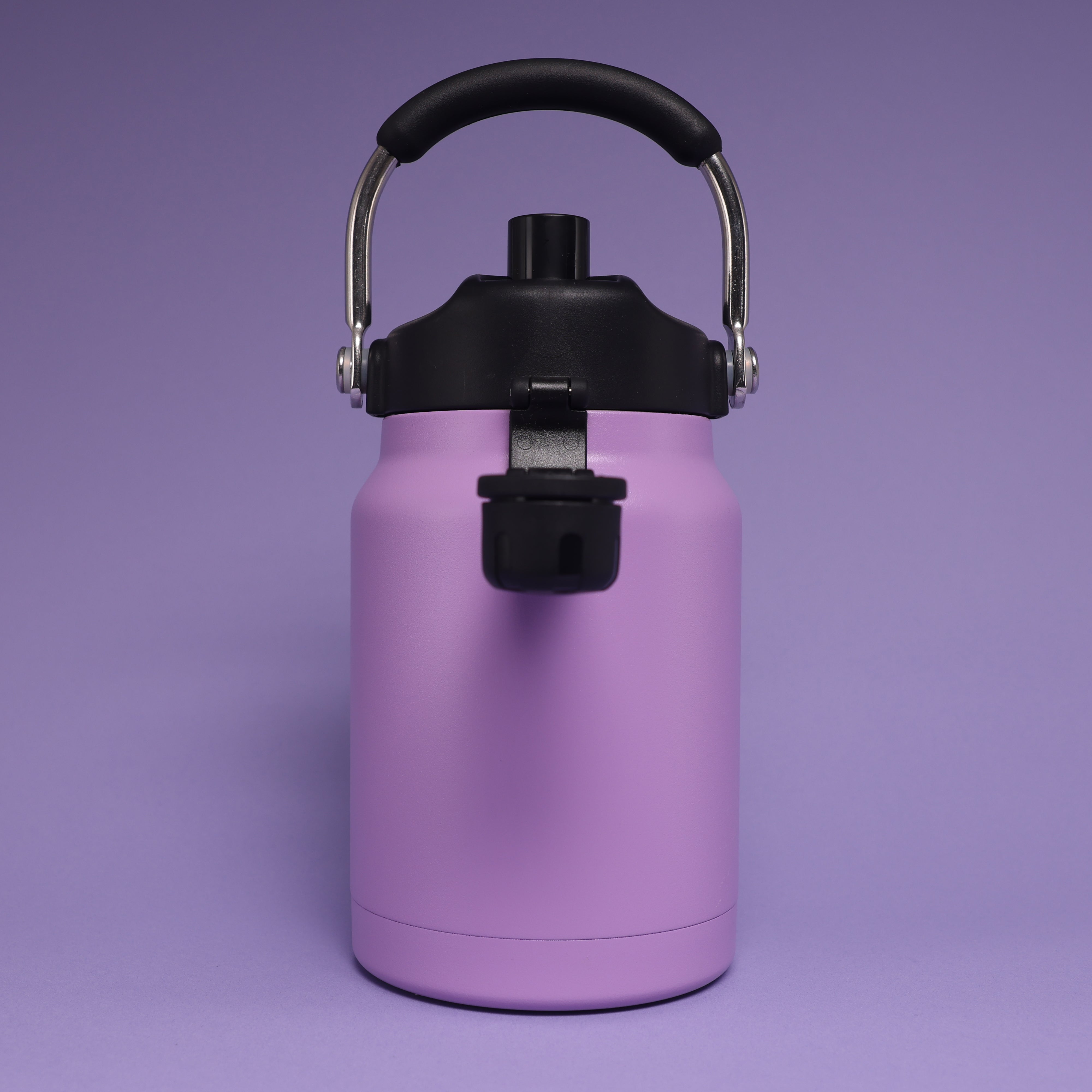 Versai 1L / 1.5L / 2.2L Purple Stainless Steel Straw Spout Water Bottle