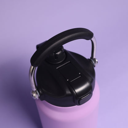 Versai 1L / 1.5L / 2.2L Purple Stainless Steel Straw Spout Water Bottle