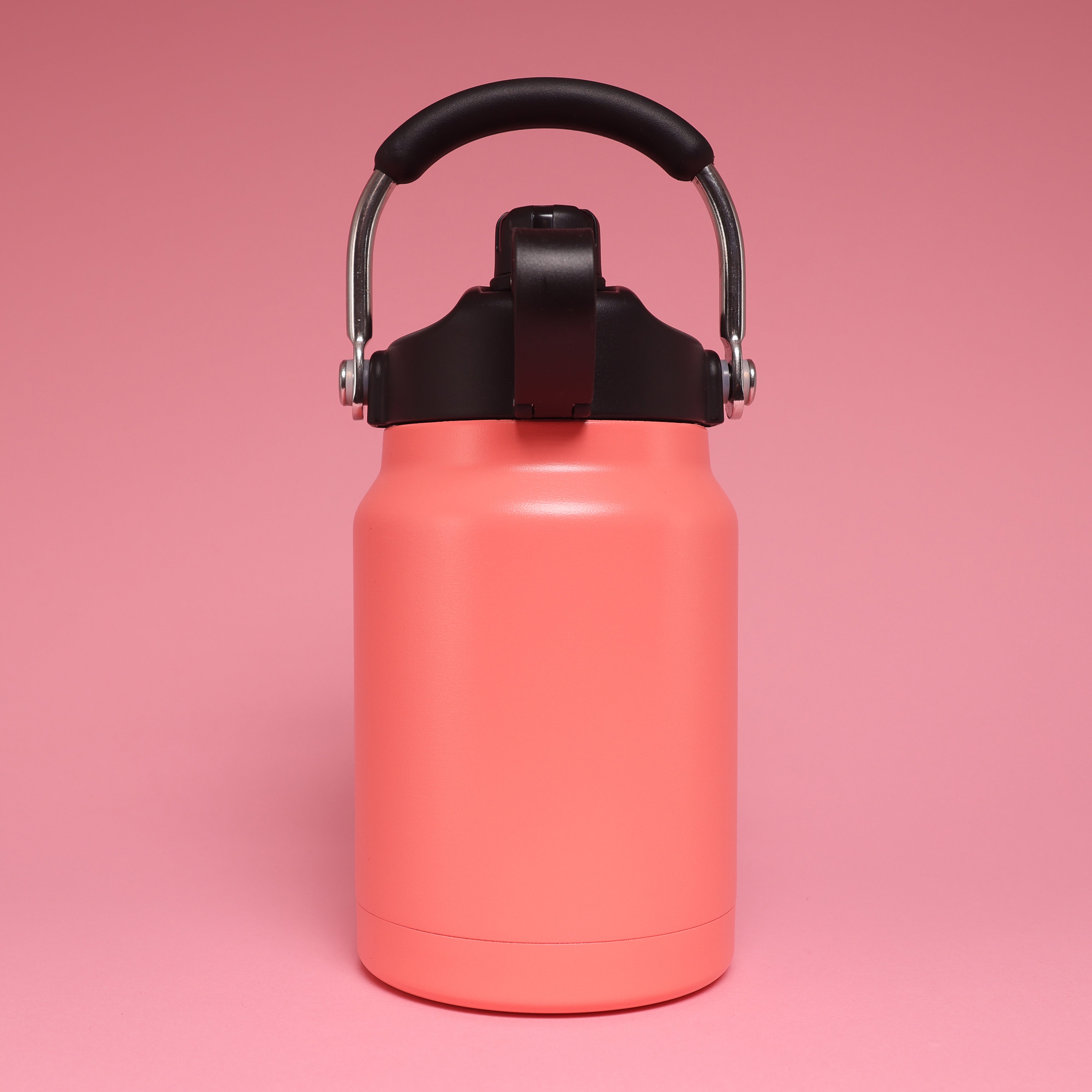 Versai 1L / 1.5L / 2.2L Salmon Pink Stainless Steel Straw Spout Water Bottle