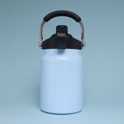 Versai 1L / 1.5L / 2.2L Sky Blue Stainless Steel Straw Spout Water Bottle