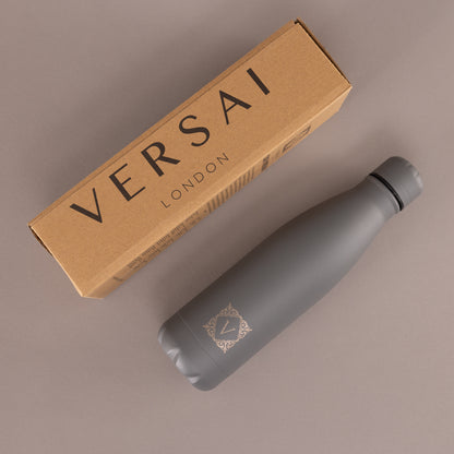 Grey Versai Stainless Steel Water Bottle 500ml
