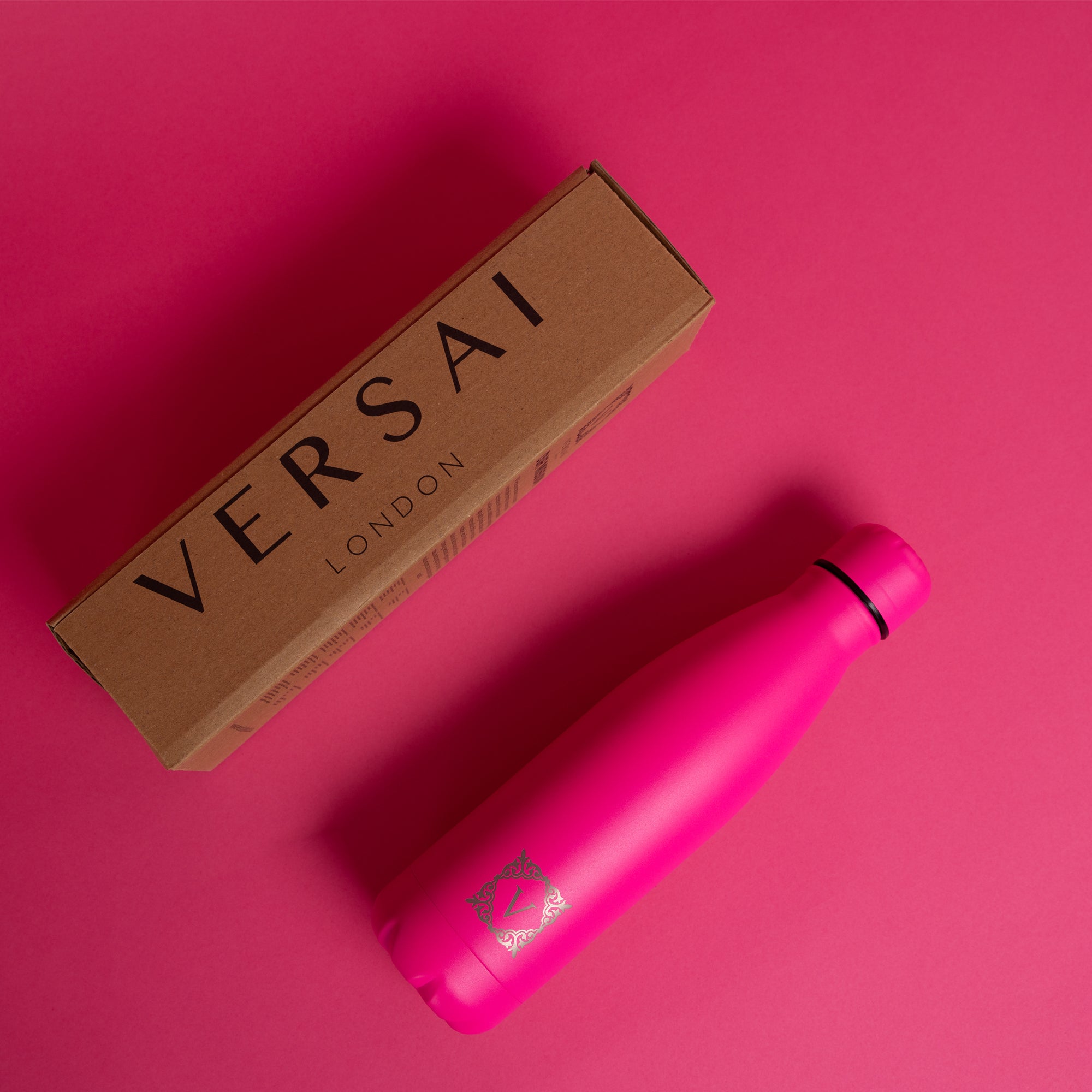Hot Pink Versai Stainless Steel Water Bottle 500ml