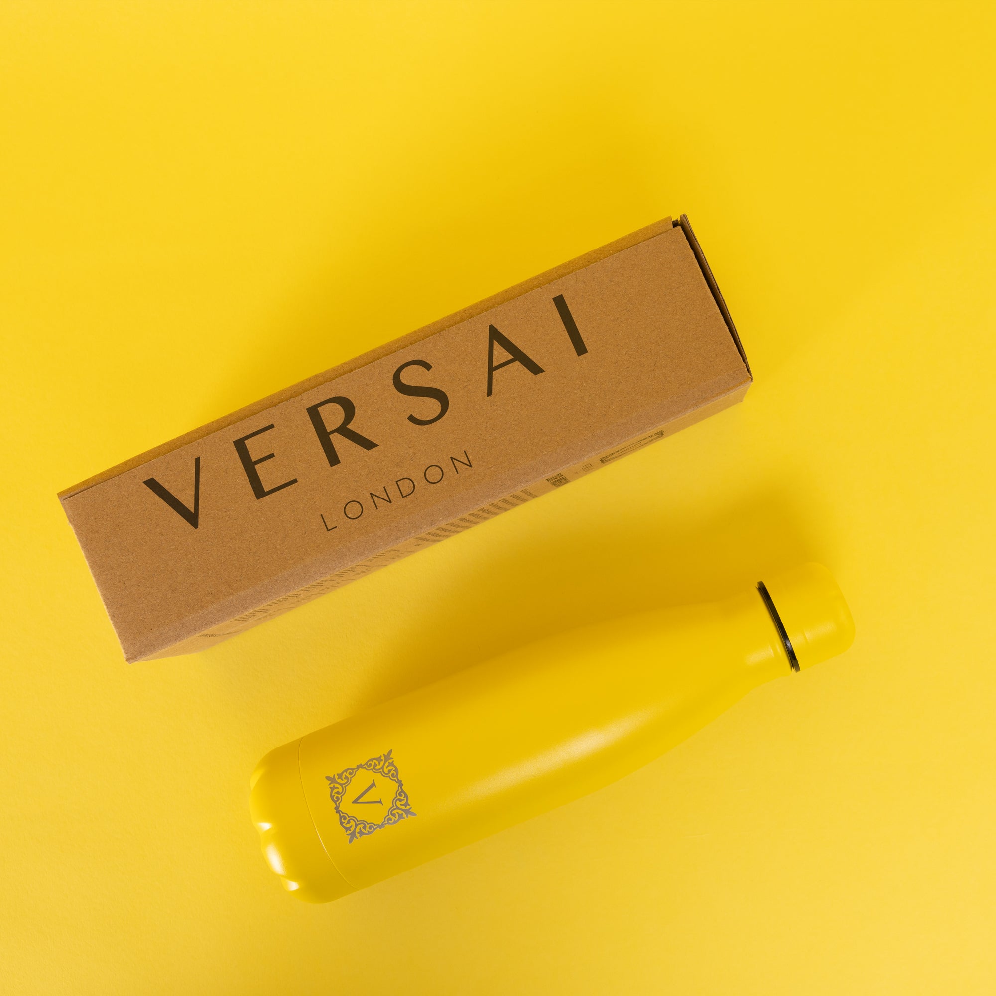 Yellow Versai Stainless Steel Water Bottle 500ml